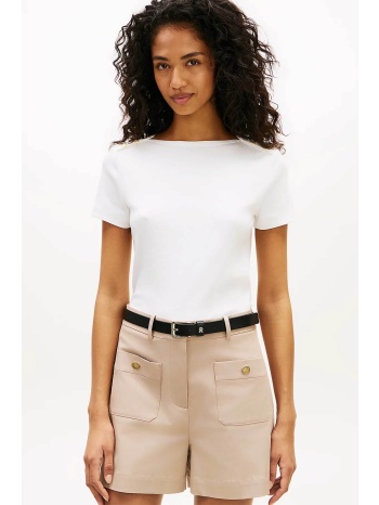 tommy hilfiger γυναικείο t-shirt με διακοσμητικά κουμπιά