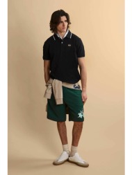 la martina ανδρική βερμούδα με ελαστική μέση και λογότυπο regular relaxed cut `remi` - mcb003-fp580 