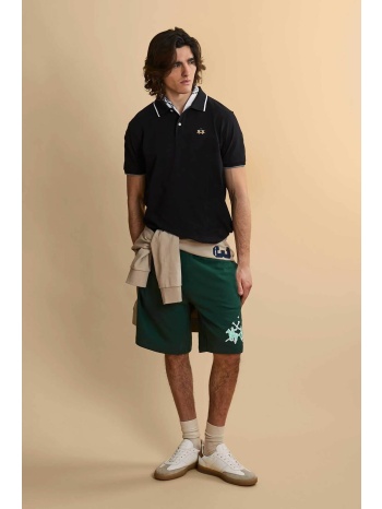 la martina ανδρική βερμούδα με ελαστική μέση και λογότυπο