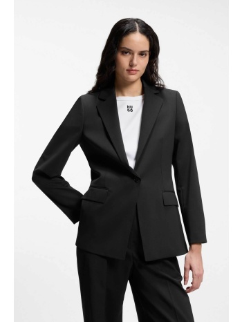 hugo boss γυναικείο σακάκι μονόχρωμο με τσέπες `atana` 