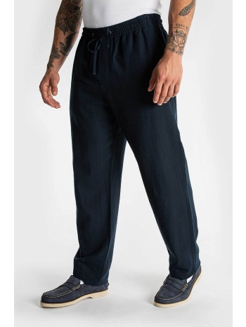 nautica ανδρικό λινό παντελόνι με ελαστική μέση relaxed fit