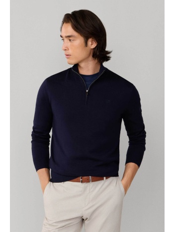 hackett ανδρικό πουλόβερ με μετάξι, ψηλό λαιμό και