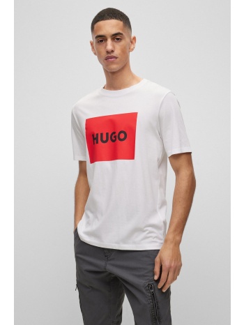 hugo boss ανδρικό t-shirt με logo print στο στήθος regular