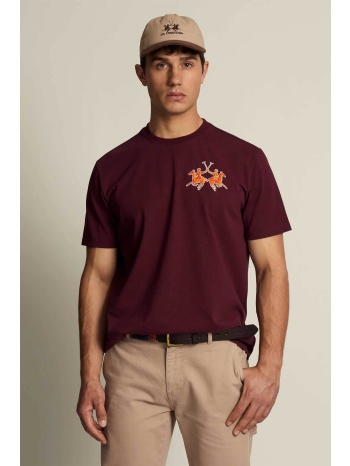 la martina ανδρικό t-shirt με λογότυπο boxy fit `cornell` 