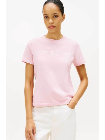 tommy hilfiger γυναικείο t-shirt με logo print regular fit