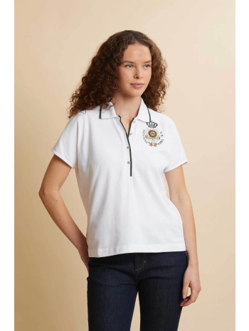 la martina γυναικεία μπλούζα πόλο πικέ με κεντημένο guard