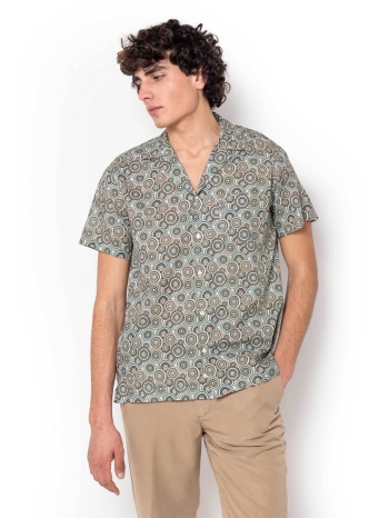 the bostonians ανδρικό κοντομάνικο πουκάμισο με all-over