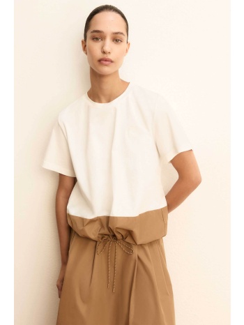 emme by marella γυναικεία μπλούζα με ύφασμα ταφτά