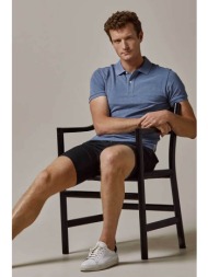 profuomo ανδρική κοντομάνικη μπλούζα πόλο πικέ regular fit - ppxd10019o μπλε ανοιχτό