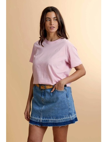 la martina γυναικείο t-shirt με κεντημένο λογότυπο regular