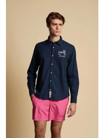 la martina ανδρικό πουκάμισο με λογότυπο regular fit