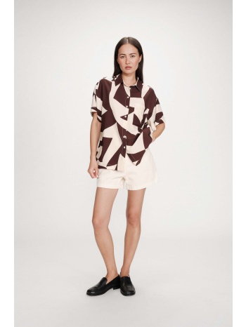 grace & mila γυναικείο πουκάμισο με all-over print regular