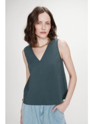 grace & mila γυναικείο τοπ αμάνικο `vagabond` - vagabond/ss26 πράσινο σμαραγδί