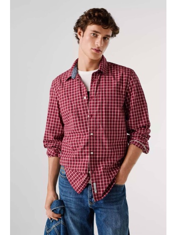 pepe jeans ανδρικό καρό πουκάμισο regular fit `capel` 