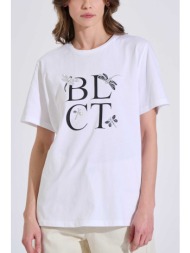 bill cost γυναικείο t-shirt με logo και στρας - 10-120710-0 λευκό