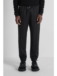 antony morato ανδρικό casual παντελόνι με ελαστική μέση regular fit `nate` - tr00777800205 μαύρο