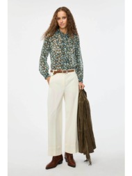 iblues γυναικείο παντελόνι wide leg `iblscacco` - 2617131091 λευκό