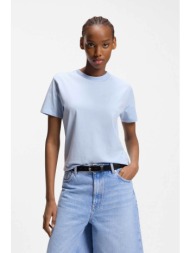 hugo boss γυναικείο τ-shirt μονόχρωμο `damacia_7` - 50561233 γαλάζιο