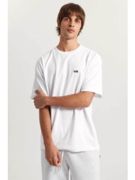 vans ανδρικό t-shirt loose fit `left chest ii logo` - vn000p1pwht1 λευκό