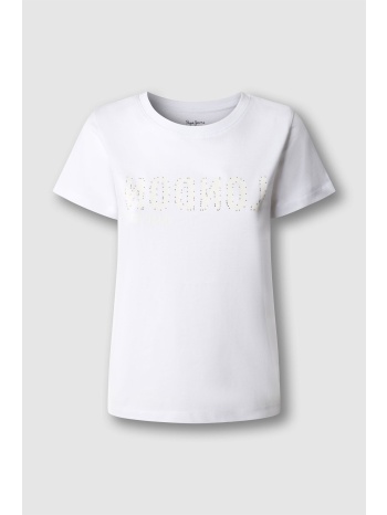 pepe jeans γυναικείο t-shirt με print `benina` - pl5000087