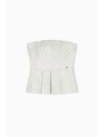armani exchange γυναικείο τοπ στράπλες με πιέτες  σε προσφορά