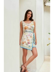 noib γυναικεία mini φούστα `wrap me round` - wrap me round skirt/ss26 πολύχρωμο