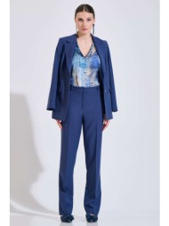 bill cost γυναικείο παντελόνι μονόχρωμο classic straight fit - 10-031084-0 μπλε σκούρο