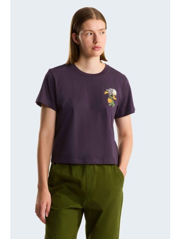 the north face γυναικείο t-shirt `flora embroidered