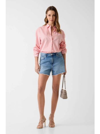 guess γυναικείο πουκάμισο με ριγέ σχέδιο regular fit  σε προσφορά