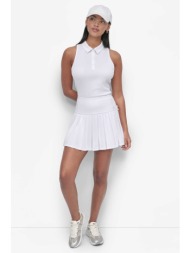 dkny γυναικεία φούστα με πλισέ σχέδιο - dp6k1012 λευκό