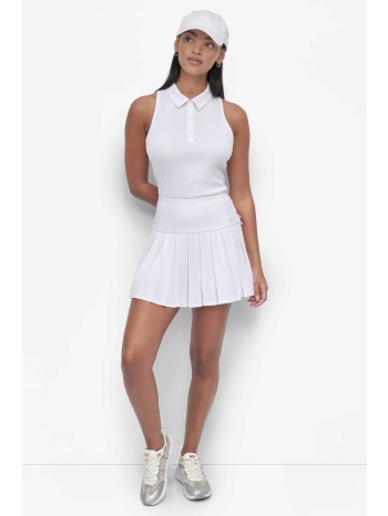 dkny γυναικεία φούστα με πλισέ σχέδιο - dp6k1012 λευκό