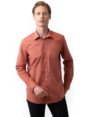 the bostonians ανδρικό πουκάμισο button down μονόχρωμο με σε προσφορά