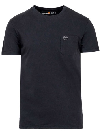 timberland ανδρικό t-shirt με τσέπη και κεντημένο tree logo