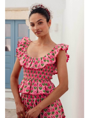 pink city prints γυναικείο τοπ `candy jaal susie` - susie σε προσφορά