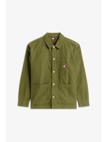 tommy jeans ανδρικό πουκάμισο με λογότυπο regular fit  σε προσφορά