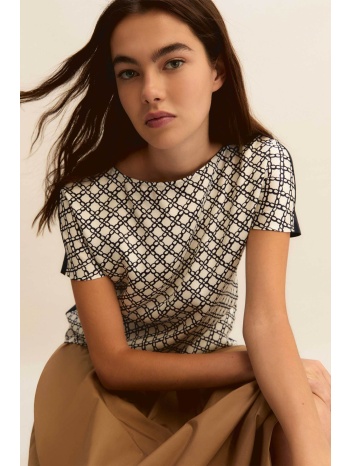 emme by marella γυναικεία μπλούζα με all-over print σε προσφορά