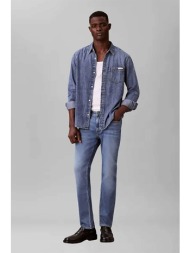 calvin klein jeans ανδρικό τζιν παντελόνι πεντάτσεπο slim fit - lv04re776g denim blue