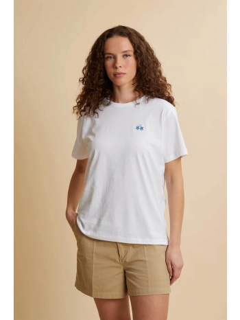 la martina γυναικείο t-shirt με κεντημένο λογότυπο regular σε προσφορά