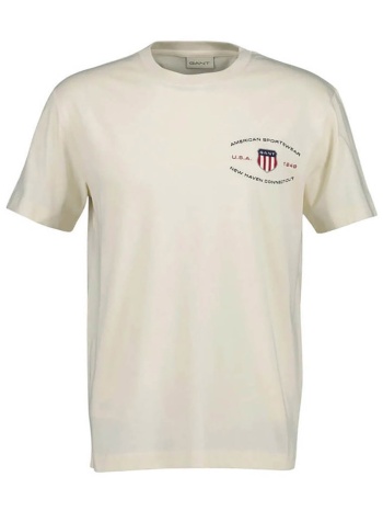 gant ανδρικό t-shirt με graphic logo print regular fit  σε προσφορά