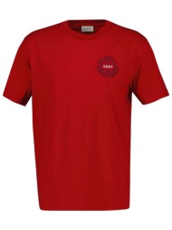gant ανδρικό t-shirt με graphic logo print regular fit - 2003402 κόκκινο