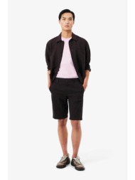 lacoste ανδρική βερμούδα chino stretch twill slim fit - fh2349 καφέ σκούρο