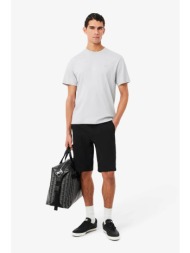 lacoste ανδρική βερμούδα chino stretch twill slim fit - fh2349 μαύρο