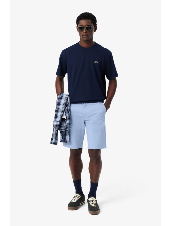 lacoste ανδρική βερμούδα chino stretch twill slim fit  σε προσφορά