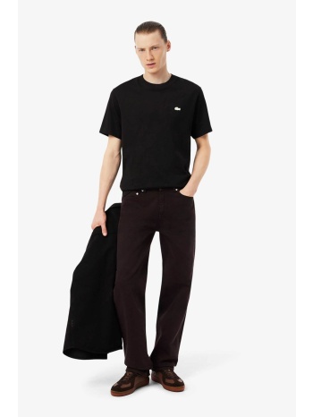 lacoste ανδρικό τζιν παντελόνι πεντάτσεπο straight fit σε προσφορά