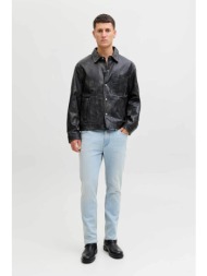 jack & jones ανδρικό τζιν παντελόνι πεντάτσεπο regular fit `jjlclark` - 12289105 denim blue