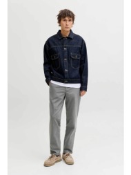 jack & jones ανδρικό παντελόνι chino regular fit - 12292970 γκρι