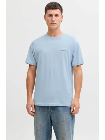jack & jones ανδρικό t-shirt μονόχρωμο με logo print σε προσφορά