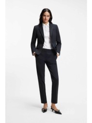 hugo boss γυναικείο παντελόνι μονόχρωμο με τσέπες slim fit `ηetana` - 50516132 μπλε σκούρο