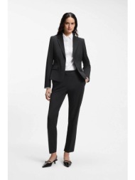 hugo boss γυναικείο παντελόνι μονόχρωμο με τσέπες slim fit `ηetana` - 50516132 μαύρο