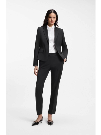 hugo boss γυναικείο παντελόνι μονόχρωμο με τσέπες slim fit
